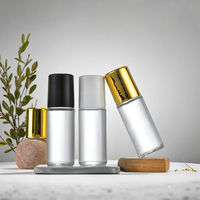 Botol parfum gulung botol kaca kosong, botol Minyak Tubuh mewah besar 30ml 50ml