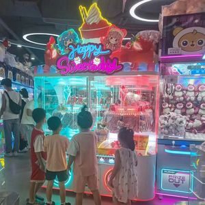Redemption Arcade Prize Cabinet Rotating Plush Display With Transparent Glass Window Supplier Model Clip <b>Machine</b> - Product Image 2