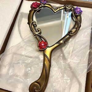 Miroir à main <span class=keywords><strong>Barbie</strong></span> Diamond Castle Princess, miroir de maquillage portable vintage Melody pour femmes, miroir cosmétique de voyage - Product Image 1