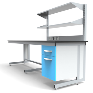 Cartmay giá tốt trường trung học phòng thí nghiệm cá nhân băng ghế dự bị vật lý sinh học hóa chất nhựa Phenolic ướt phòng thí nghiệm bảng với kệ - Product Image 2