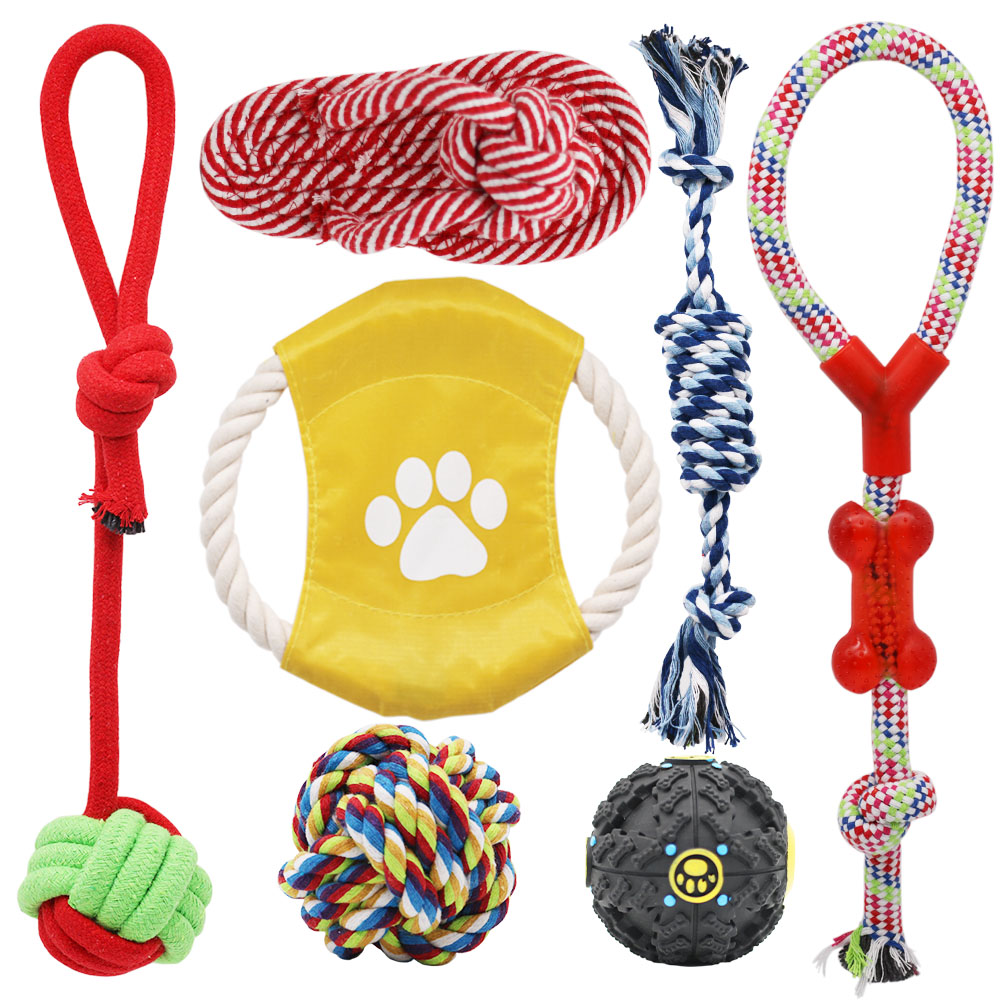 Jouet en corde 7 paquets (rouge)