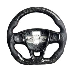 Volant <span class=keywords><strong>sport</strong></span> personnalisé en cuir forgé avec affichage LED chauffant, couleur de surpiqûre personnalisée pour Fusion <span class=keywords><strong>Fiesta</strong></span> - Product Image 2