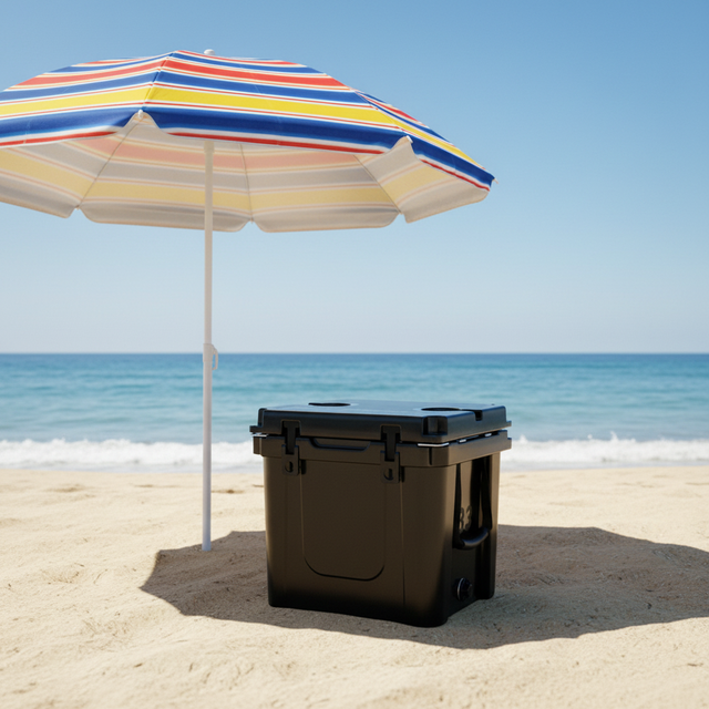 Customized Modern Thermal Insulated Reusable Foldable PE 33QT Rotomolded Portable Outdoor Eco-Friendly Ice Box Heat Preservation
