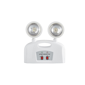 <strong>Rechargeable</strong> IP65 LED Cold White <strong>Emergency</strong> <strong>Light</strong> 2x3W Two-Head with 3 Hours Runtime Metal+PC Construction for <strong>Emergency</strong> Use - Product Image 1