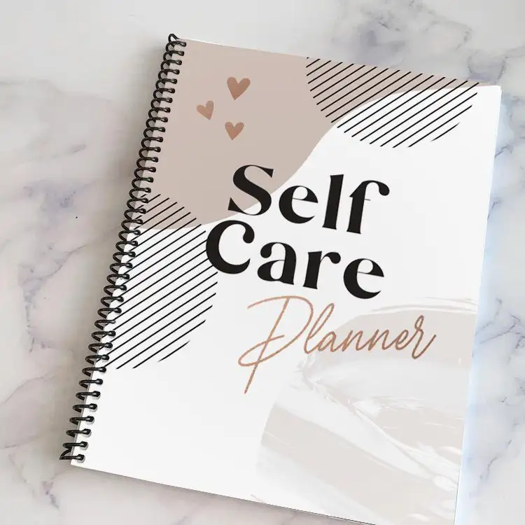 Rancang Notebook Afirmasi Anda Sendiri, Kesadaran Kesehatan Mental, Perawatan Diri, Perencana Jurnal Spiritual Positif