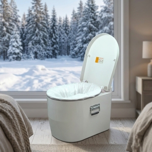 Toilettes portables de gros, idéales pour la défécation en camping-car, toilettes sans eau pour le camping hors réseau, toilettes de camping auto-scellantes OEM ODM - Product Image 2
