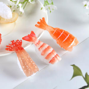 Sushi japonés falso comida salmón Sushi cocina arroz bola Artificial Camarón simulación modelo decoración adornos decoración del hogar - Product Image 4
