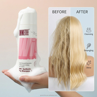 Shampooing et revitalisant 2-en-1 en gros pour perruques synthétiques, nettoyage en profondeur avec huile de coco et huile d'argan pour perruques Lace Front, OEM