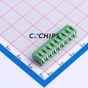 DB125-3.5-9P-GN-S Screw Terminal Block Through hole Component (THT),P=3.5mm Connector 1x9P 3.5mm Green Through Hole - Product Image 2