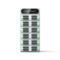Station de location de banque d'énergie intelligente empilable internationale avec bouton chargeur pop-up en libre-service distributeur automatique de téléphone portable