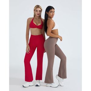 FOXA Fleece Lined <b>Flare</b> <b>Leggings</b> High Waisted Butt Lifting Yoga Pants Women's Tummy Control Shapewear - Product Image 2