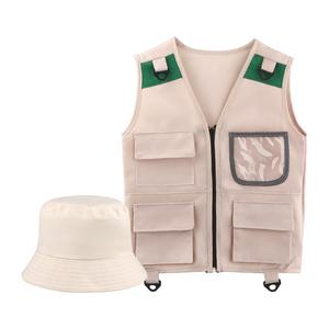 Set di costumi da esploratore per bambini gilet Cargo e cappello per Ranger del parco e guardiano dello Zoo per i giocattoli di esplorazione della natura dei bambini piccoli - Product Image 1