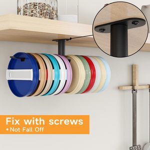 Organisateur de couvercles de gobelets en acier inoxydable à fixer sous l'armoire, support pour couvercles de tasses Yeti/Stanley/Simple Modern - Product Image 1