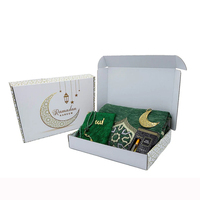 Tapis de Prière Musulman Sejadah Personnalisé avec Logo Imprimé, Vente en Gros, Coffret Cadeau