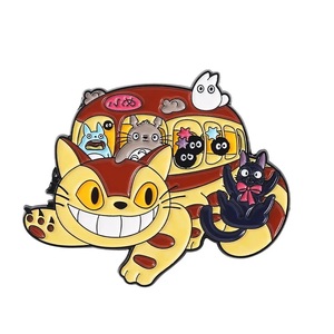 Spille Personalizzate di <span class=keywords><strong>Totoro</strong></span>, No Face Man e Drago, Servizio di Consegna di Kiki, Pin Smaltati Kawaii - Product Image 4