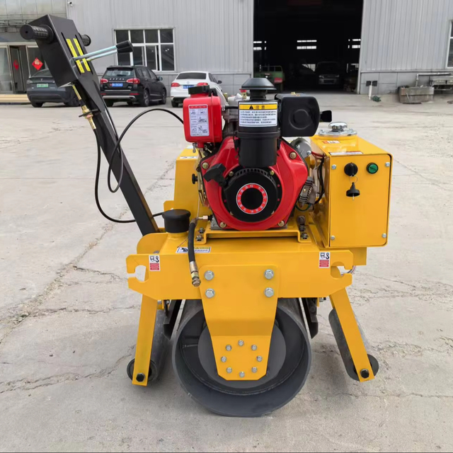 FVR-600 330Kg 4Kw 15KN Mini Diesel Road Roller Single Drum New Small Mini 1 Ton 1.5 Ton 2 Ton Road Roller Machine Compactor