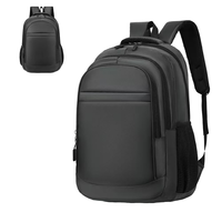 Sac à dos pour ordinateur portable de 15,6 pouces, grande capacité, pour les voyages et les affaires, en tissu Oxford imperméable, ergonomique, pour les trajets quotidiens