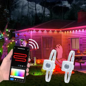 Smart Rainbow Rohs Christmas RGBW Point Lights Permanent Outdoor LED Track Trim Lights para casas Luces De Navidad