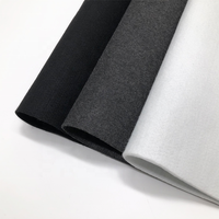 Tissu voile 100% polyester aiguilleté, entoilage adhésif non tissé, toucher doux, PA Double Point pour manteau