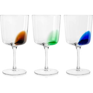 Set di 3 bicchieri da cocktail H&H Poetry colori assortiti Cl39 - Product Image 1