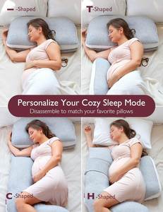 Coussin de grossesse personnalisé en forme de U pour soutien abdominal et complet du corps - Product Image 6