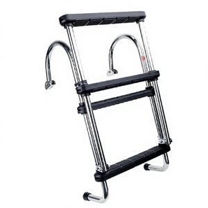 Escaleras Plegables de Acero Inoxidable Resistentes a la Corrosión y al Óxido para Barcos de Expedición, Yates, Accesorios de Escaleras Marinas, Herrajes - Product Image 1