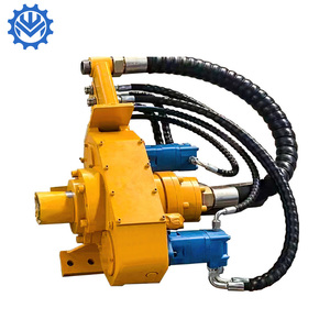 Tête rotative jaune pour plateforme de forage avec tuyau hydraulique et vannes bleues – Composant de pompe à haute sécurité - Product Image 1