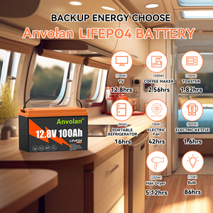 <span class=keywords><strong>Batterie</strong></span> LiFePO4 <span class=keywords><strong>12V</strong></span> 100Ah ultra-compacte, 4 fois plus dense en énergie que les batteries au plomb-acide, pour station d'alimentation mobile - Product Image 2