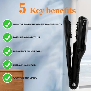 Soin des cheveux tout-en-un: dissolvant sans fil rechargeable 2025 et mini <span class=keywords><strong>lisseur</strong></span> à chaleur uniforme - Product Image 3