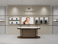 Ensemble complet de mobilier pour bijouterie, vitrine de présentation haut de gamme pour magasin de détail avec éclairage LED