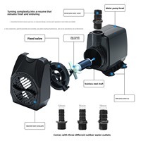 Pompe à eau submersible silencieuse pour aquarium, économie d'énergie, écologique, en plastique ABS, 25W, ultra silencieuse, 110-240V, automatique, pour petit bassin à poissons