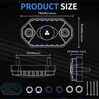 Luz LED AURORA de 12V en Aleación de Aluminio, Luz de Roca de 2 Pulgadas para Vehículos Todoterreno y Motocicletas