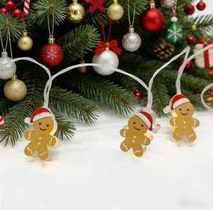<span class=keywords><strong>Guirlande</strong></span> <span class=keywords><strong>lumineuse</strong></span> LED en fil de cuivre imperméable avec Père Noël, bonhomme de neige et rennes pour Noël, Navidad, Natal, mariage, événements, décoration de salle et de jardin - Product Image 5