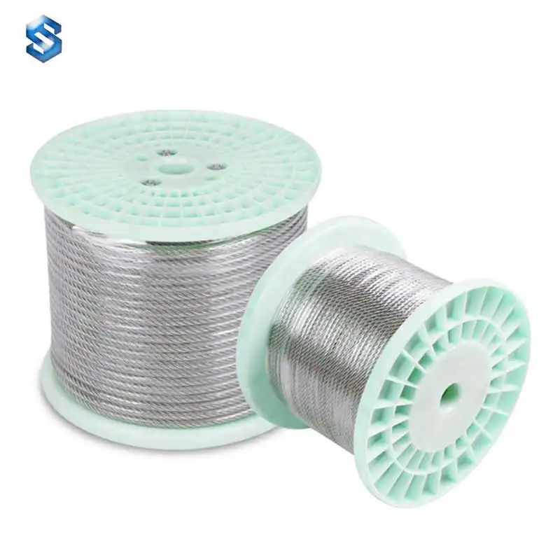 Factory sale SS316 1.5-2mm nylon coated stainless rope