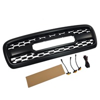 Kit de modernisation complet du pare-chocs avant style TRD avec calandre en maille et feux LED assortis, construction en ABS pour Toyota Sequoia 2001 à 2004
