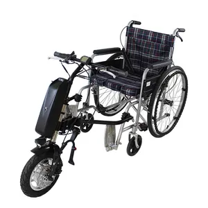 Katlanır tekerlekli sandalye elektrikli sürücü ön motor 350W 500W elektrik handcycle kiti tekerlekli sandalye için hizmet