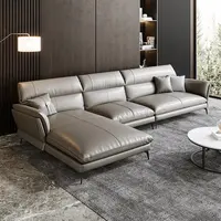 Hedendaagse Woonkamer Meubels L Vorm Chaise Lounge Slaapbank Faux Lederen Moderne Sofa