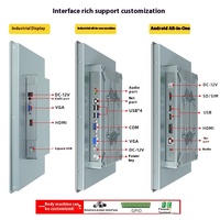 Lattepanda 3 Delta 864 komputer tertanam industri kasar All-in-One Windows/Linux HMI PLC ukuran saku dengan kerangka baja