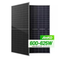 Promo Panas Jinko 620W JKM66HL4M-BDV Modul PV Kaca Ganda Bifasial Tipe-N TOPCON 600w 625w Panel Surya untuk Sistem Tenaga Surya