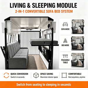 Sistema Modular de Conversión para Campervan Económico, Tipo Cubo, Deslizable, Sin Taladro, DIY, para Conversión de Furgonetas - Product Image 4