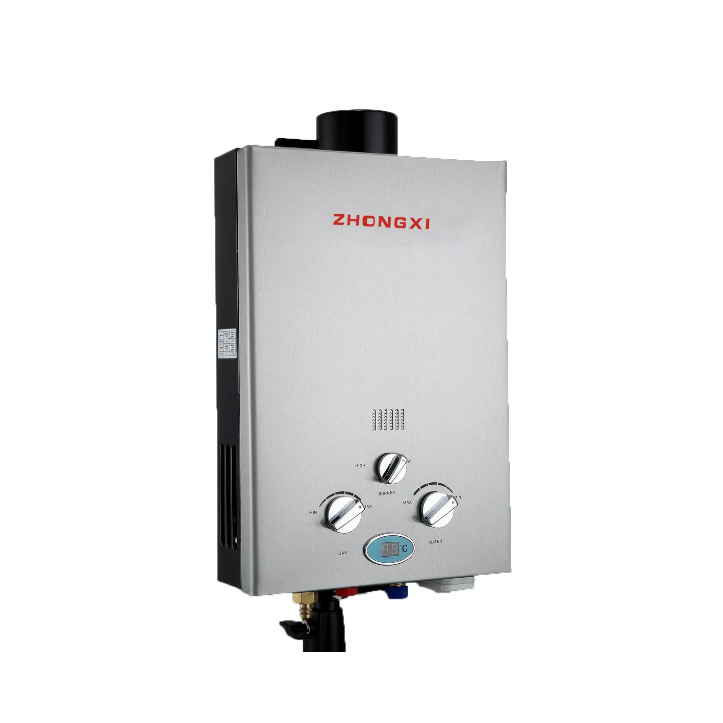 6L 10L 16L 20L Tankless الفورية التخييم سخان مياه يعمل بالغاز النحاس مبادل حراري المحلي LPG نانوغرام المياه سخان غاز السخان