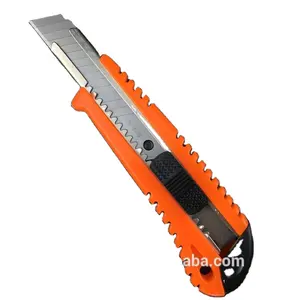 Factory supply 18mm Snap-off plastic box cutter ABS handle snap off blade paper cutter utility knife