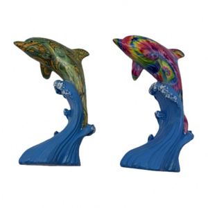 Decoración para el Hogar Personalizada, Artesanía de Resina, Adorno de Delfín Pintado a Mano, Recuerdo Turístico - Product Image 1