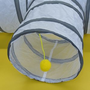 2024 nuovo <span class=keywords><strong>Tunnel</strong></span> per gatti bianchi forma a forma di T forma a forma di gatto giocattoli <span class=keywords><strong>Tunnel</strong></span> pieghevoli - Product Image 3