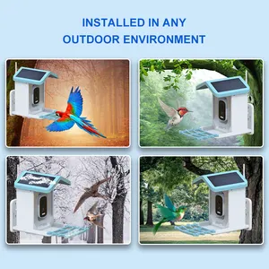 Tốt Nhất Thông Minh Bird Trung Chuyển 2.5K HD Bird Trung Chuyển Máy Ảnh Với Đầy Đủ Màu Sắc Tầm Nhìn Ban Đêm Cho Xem Chim Sản Phẩm Mới