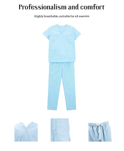 OEM ODM Customized Men's Short Sleeve <b>Scrub</b> <b>Set</b> Nursing <b>Scrubs</b> <b>Sets</b> For Men - Product Image 4