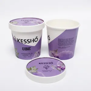 Single Wall Cup For Ice Cream Paper Cup Paper Cover With Printing 3oz 4oz 5oz 6oz 7oz 8oz 12oz 16oz 17oz 26oz 32oz 34oz 64oz