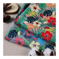 100% coton sergé tissu dernière conception motif Floral coton peigné imprimé drap de lit tissu housse de couette 120gsm pour Textiles de maison