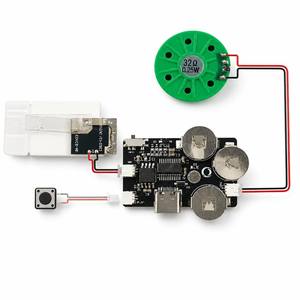 Módulo de tarjeta de felicitación <span class=keywords><strong>MP3</strong></span> descargable para <span class=keywords><strong>PC</strong></span>, chip de sonido con interruptor deslizante para tarjetas de invitación musicales, regalos electrónicos DIY - Product Image 2