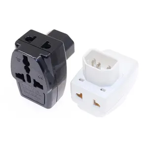 Universal To IEC 320 C14 Plug Adapter With Safety Shutter, PDU/UPS C13 Universal Female Conversion Plug